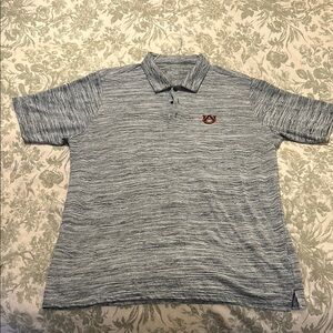 Antigua Gray Polo Shirt Auburn Tigers